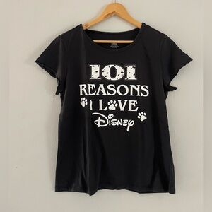 Disney Classic Black Short Sleeve Tee